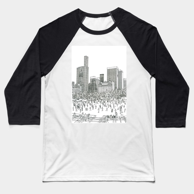 Central Park in NY Baseball T-Shirt by valery in the gallery